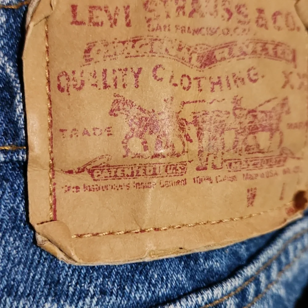❤️ LEVI'S 80'S VINTAGE 501 HIGH RISE CROPPED JEAN SHORTS #546, 6